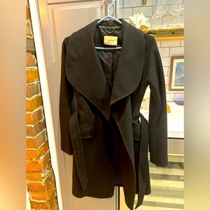 Aritzia Wilfred cashmere blend black coat - Size XS